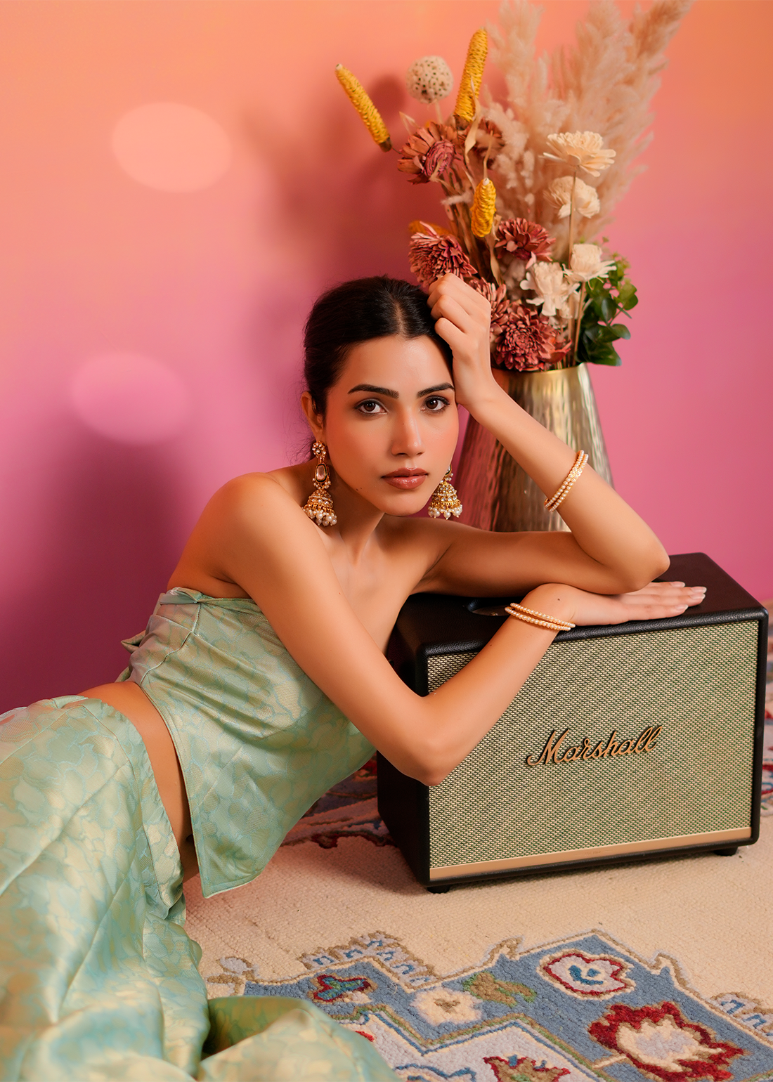 Naaz – Seafoam Coordinated Lehenga Set