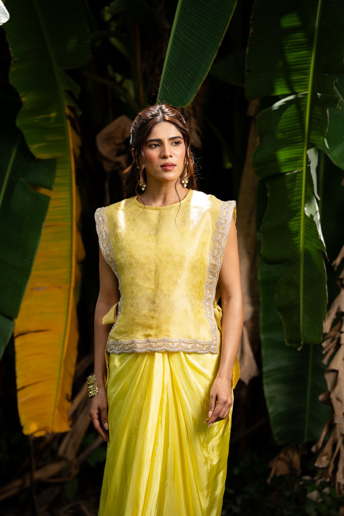 Sunshine Caplet Drape Skirt Set