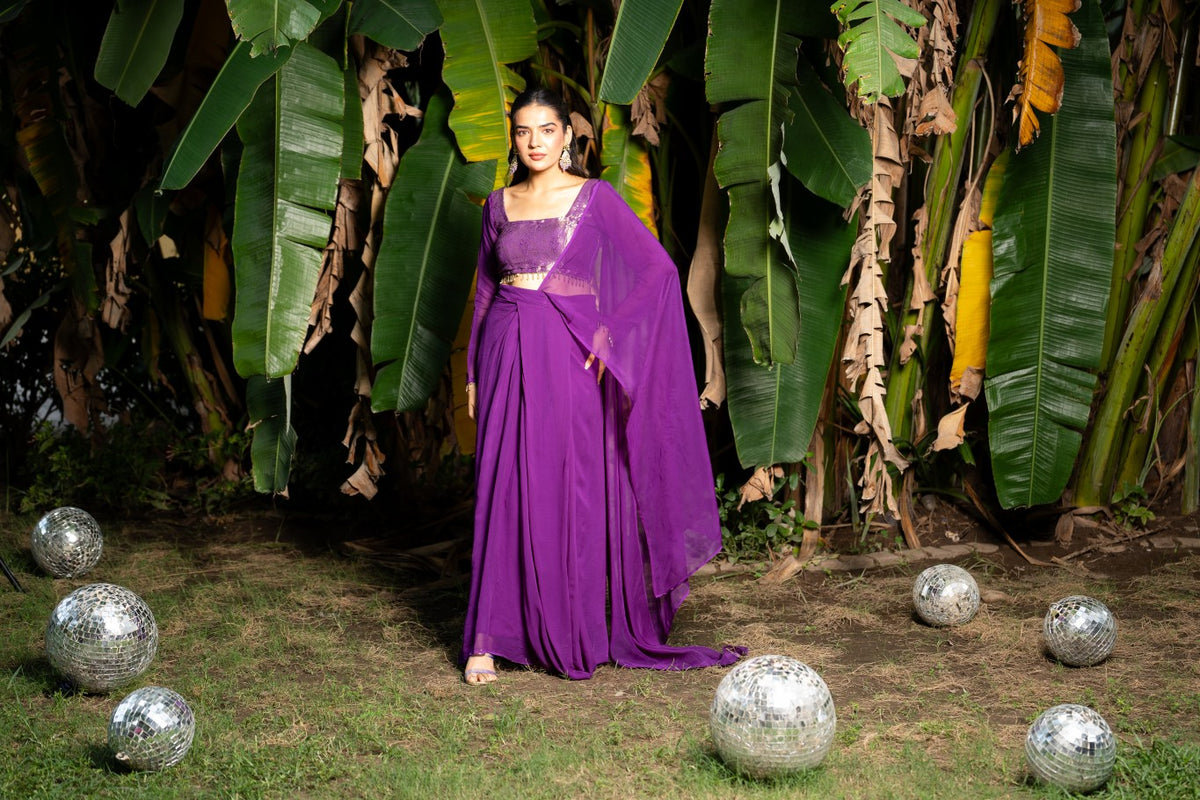Mystic Jade Drape Saree