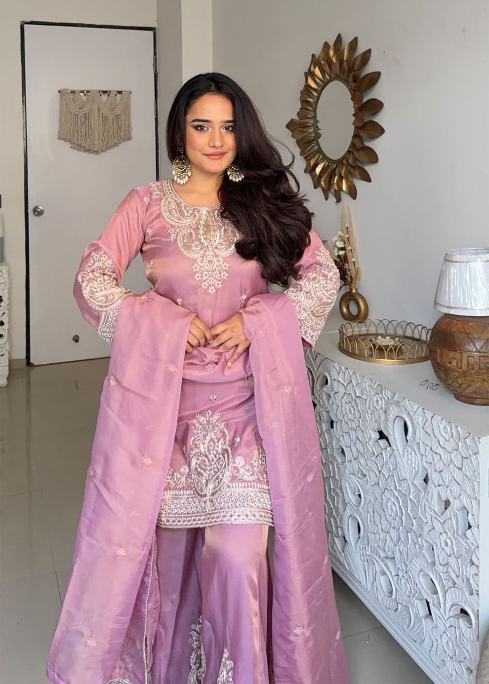 Gulnaar Zardozi Sharara Set