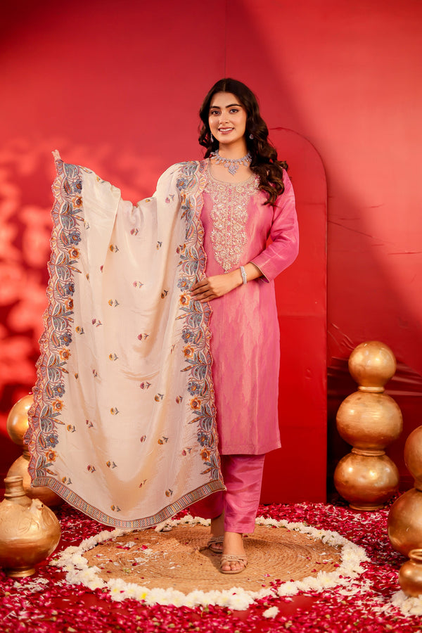 Pari - Dusty Pink Suit Set