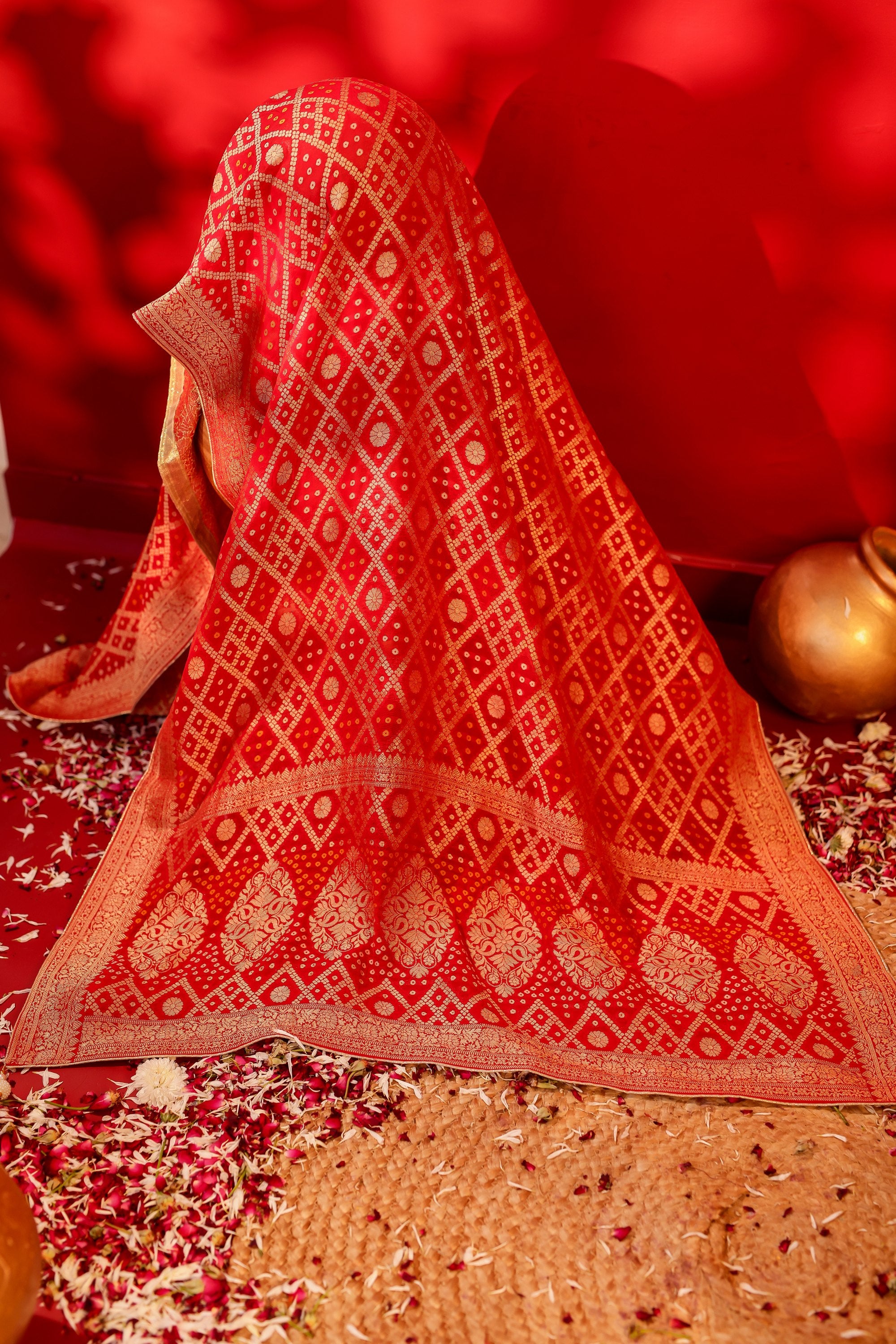 Noor-e-Laal – Red Georgette Dupatta