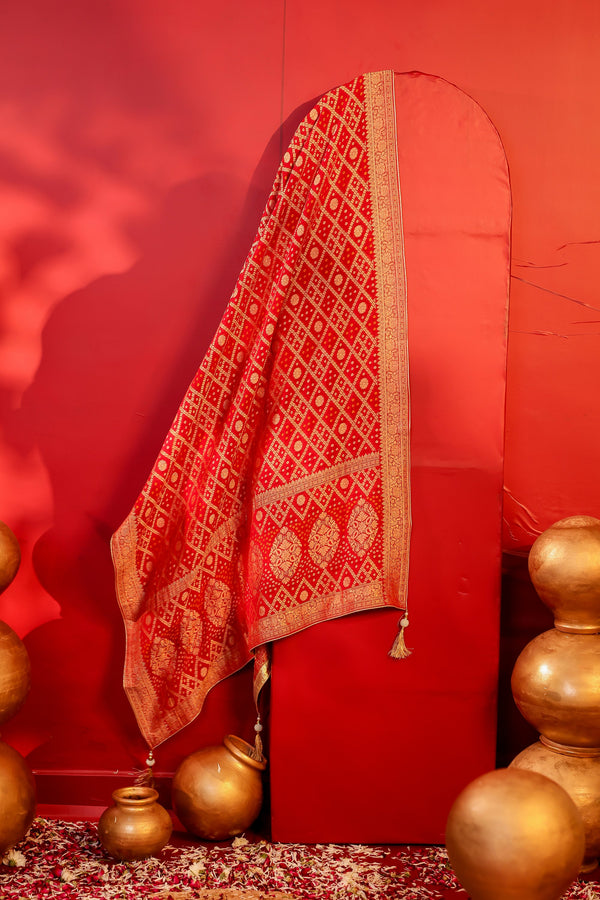 Noor-e-Laal – Red Georgette Dupatta