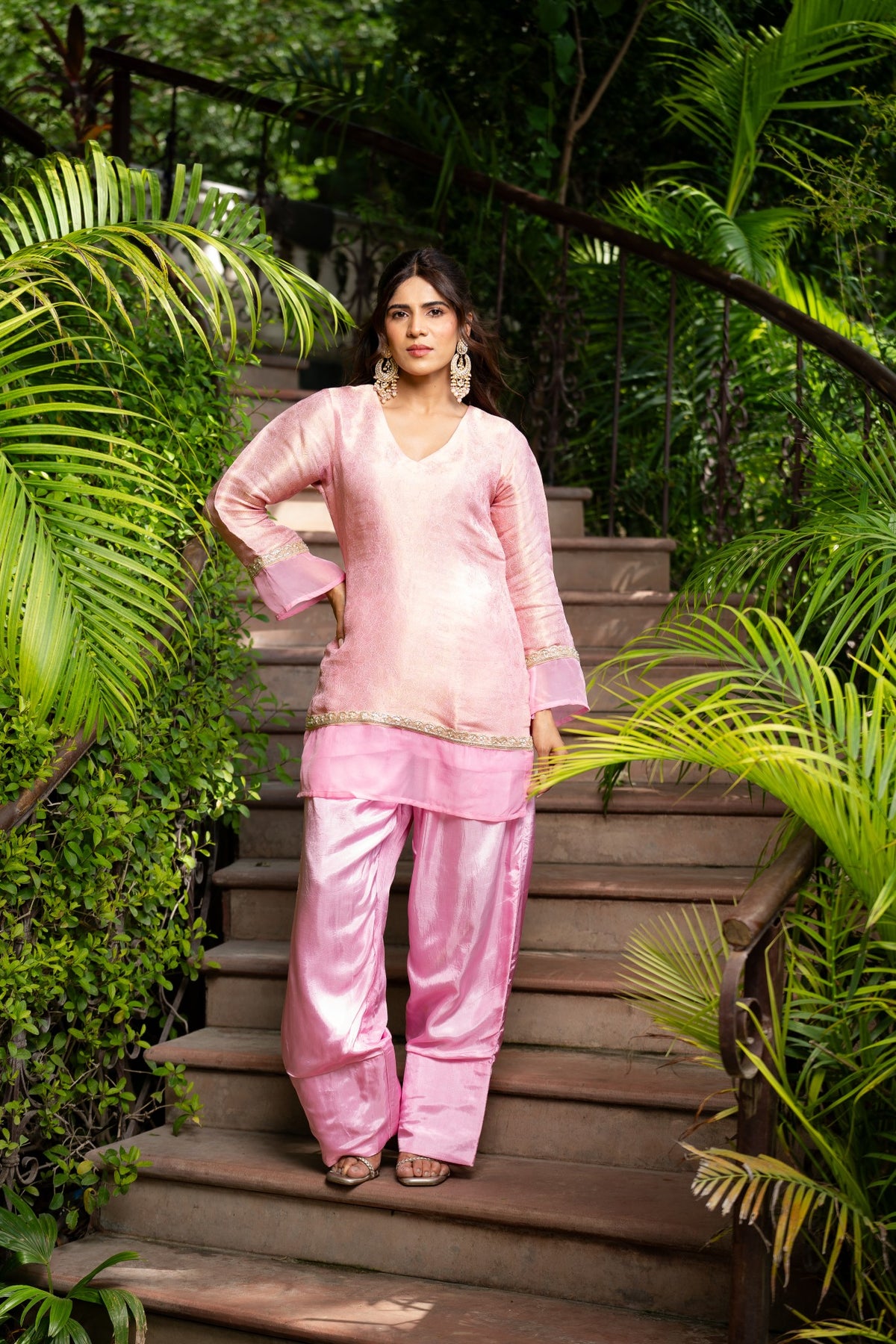 Baby Pink Farsi Salwar Set
