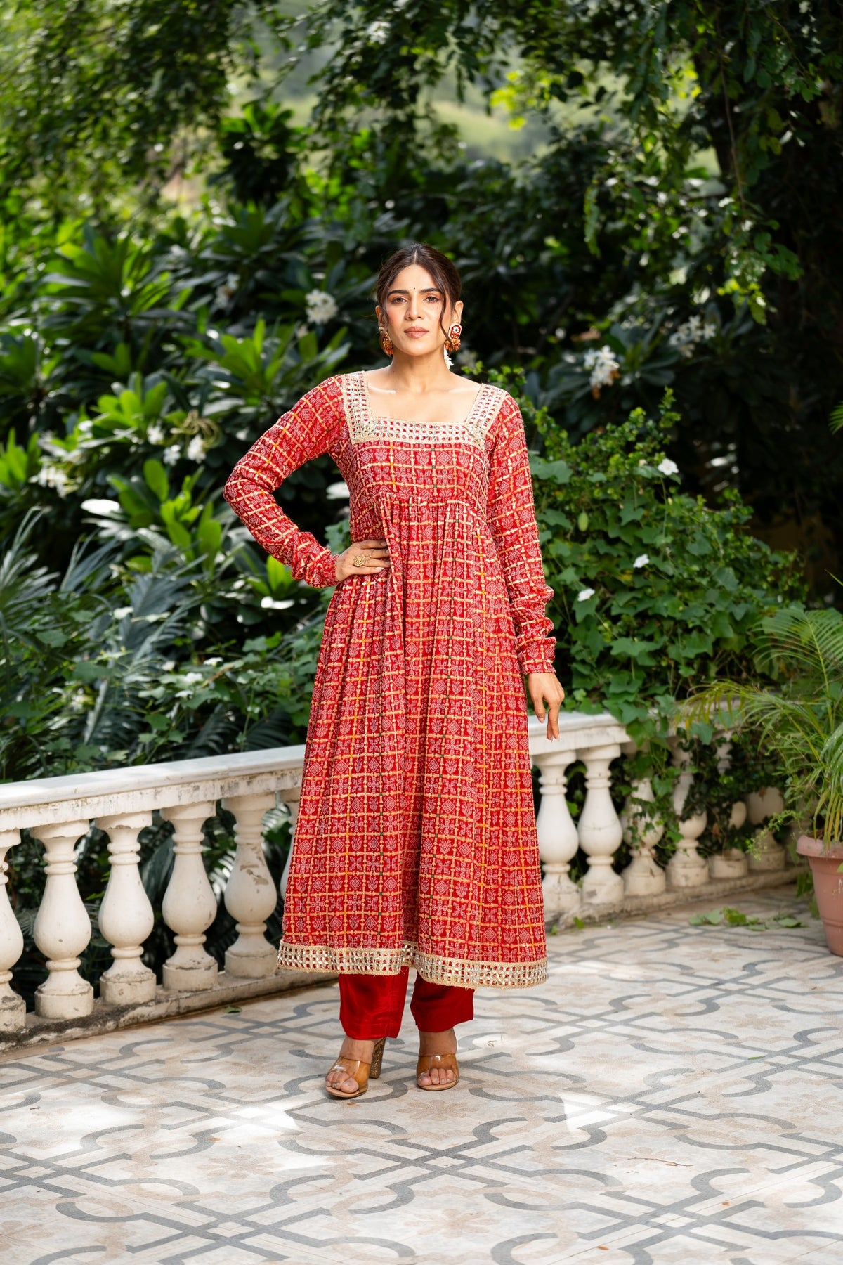 Rangrez Anarkali Set