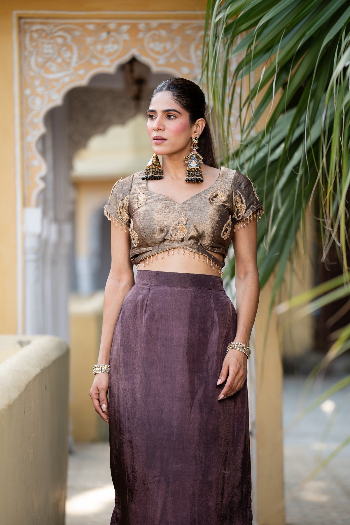 Earthy Skirt Set